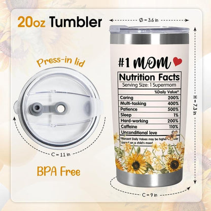 Sunflower Mom 20oz Tumbler