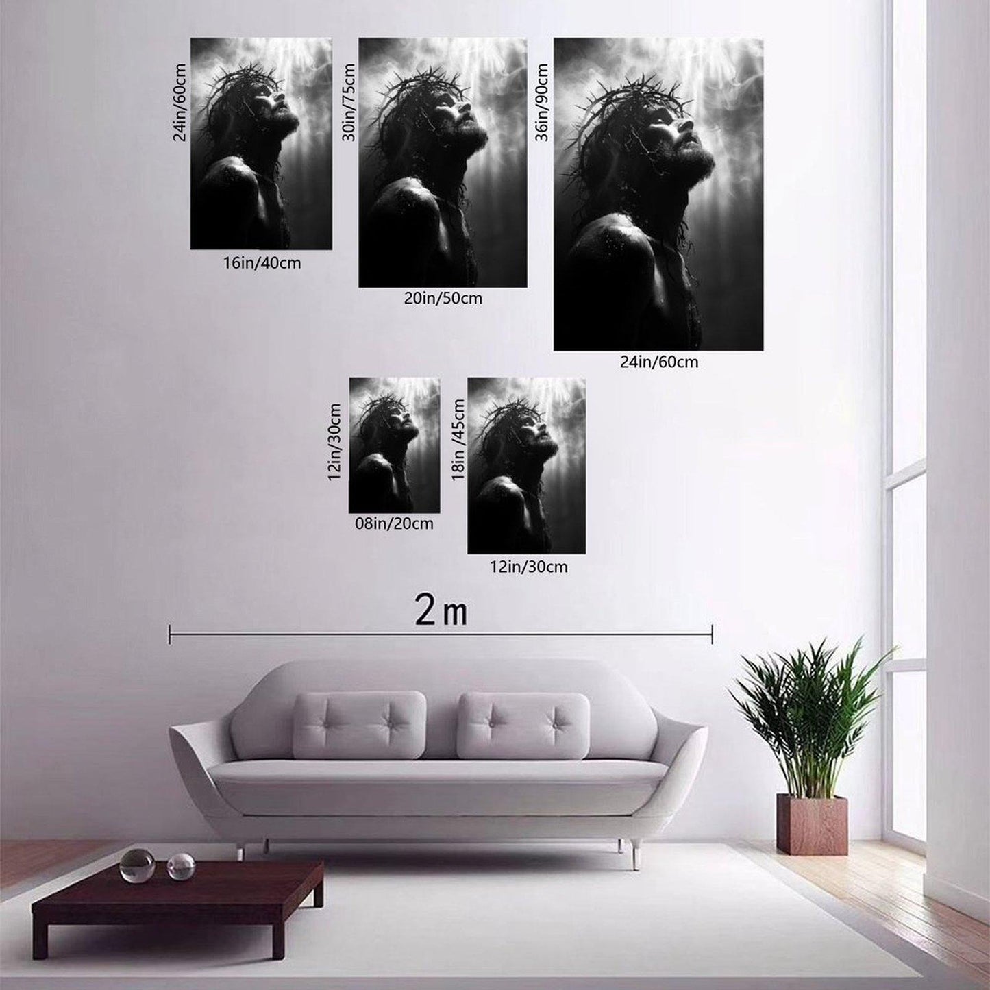 Jesus Christ Religious Portrait Canvas