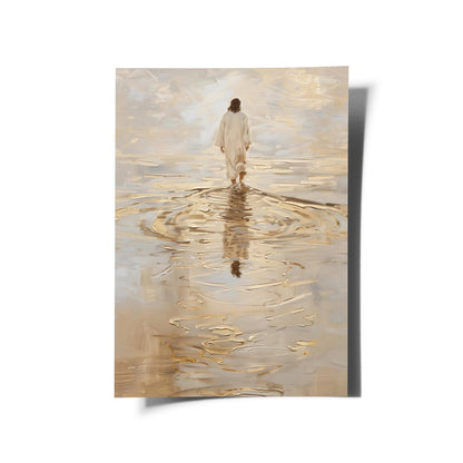 Jesus Walking on Water Poster