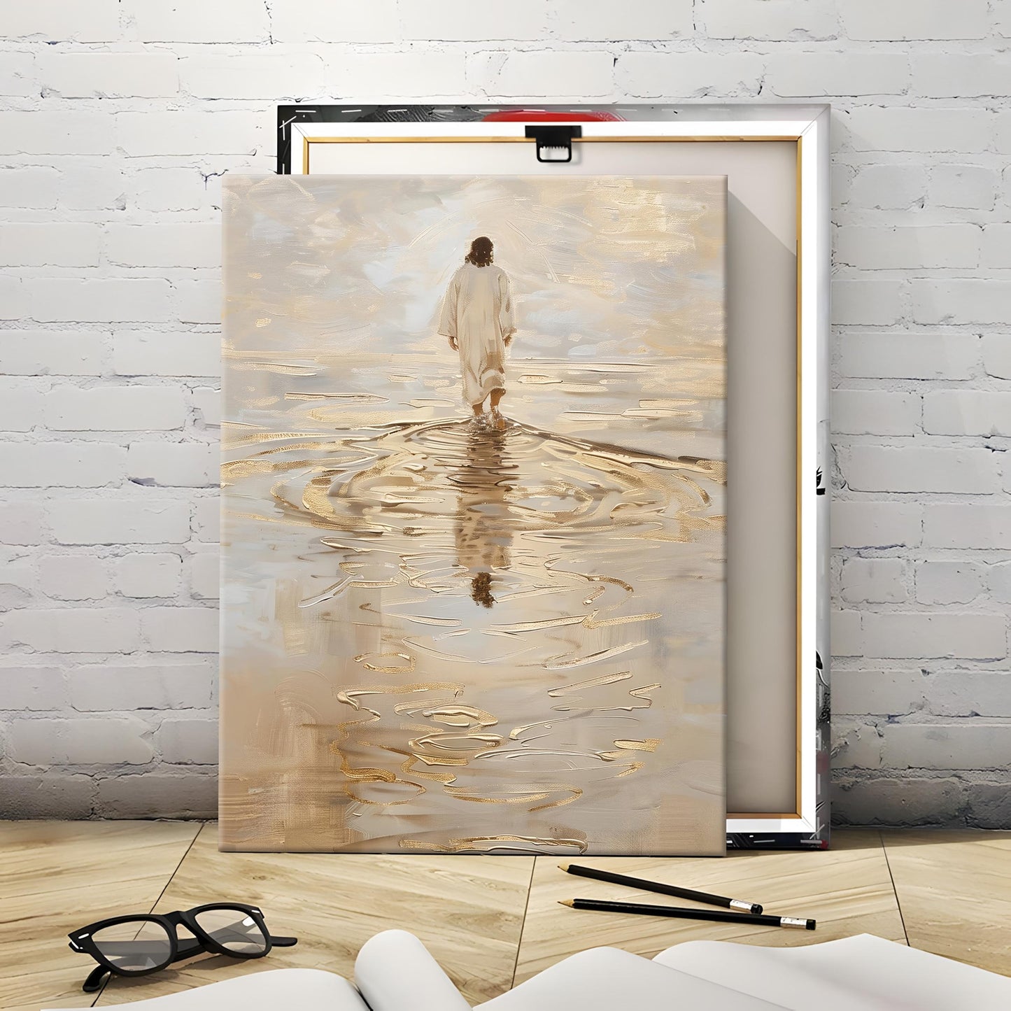 Jesus Walking on Water Poster