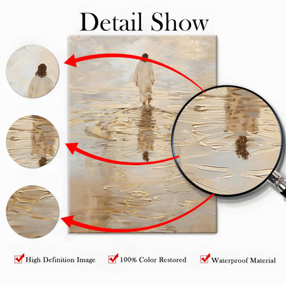 Jesus Walking on Water Poster