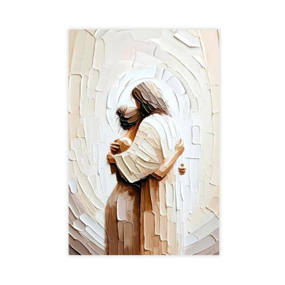 Jesus Embracing Woman Wall Art