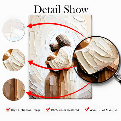 Jesus Embracing Woman Wall Art