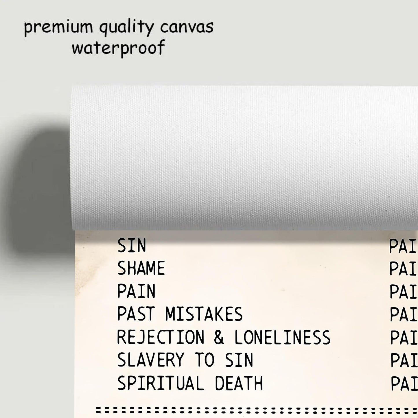 Jesus Paid All Christian Poster