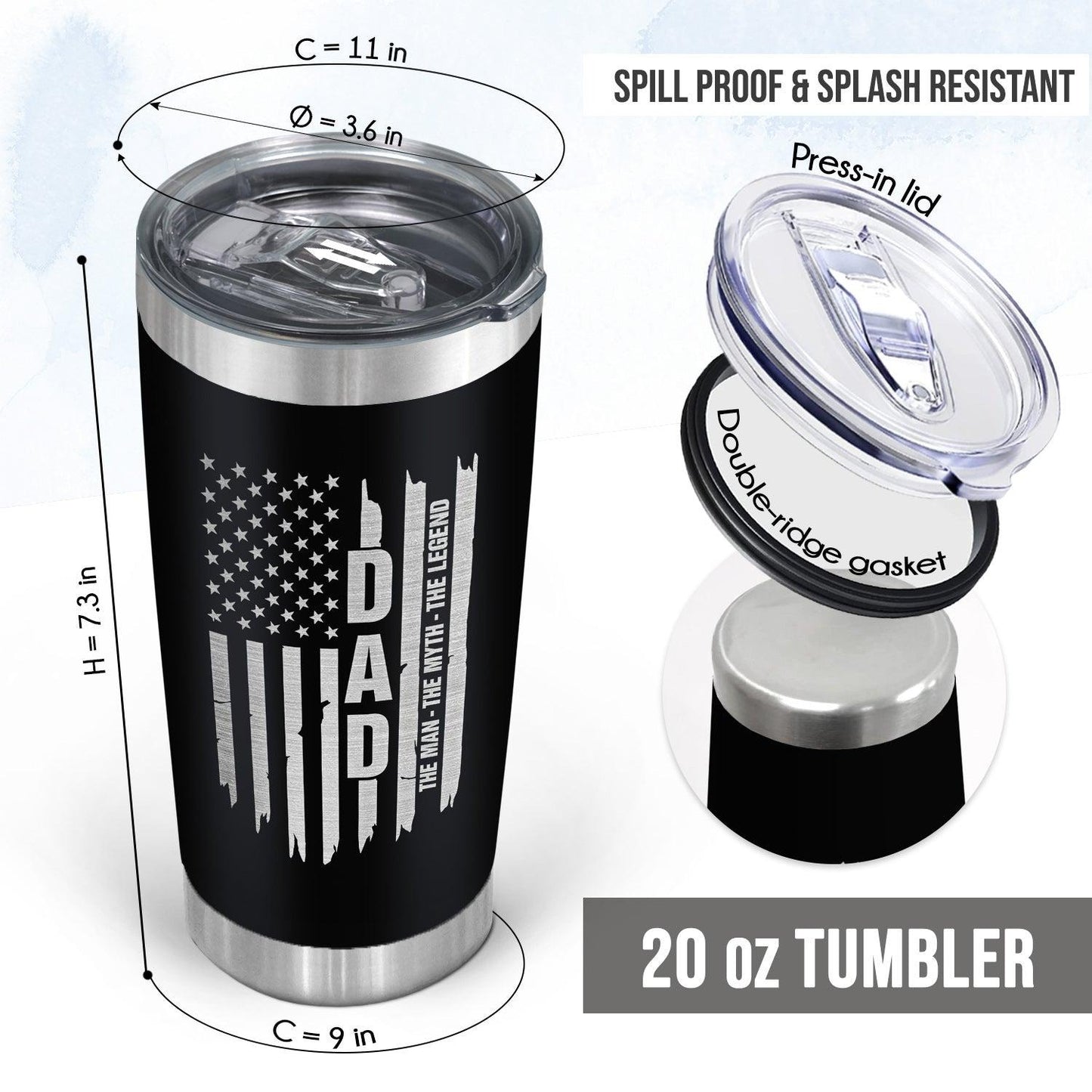 Bonus Dad 20oz Gift Tumbler
