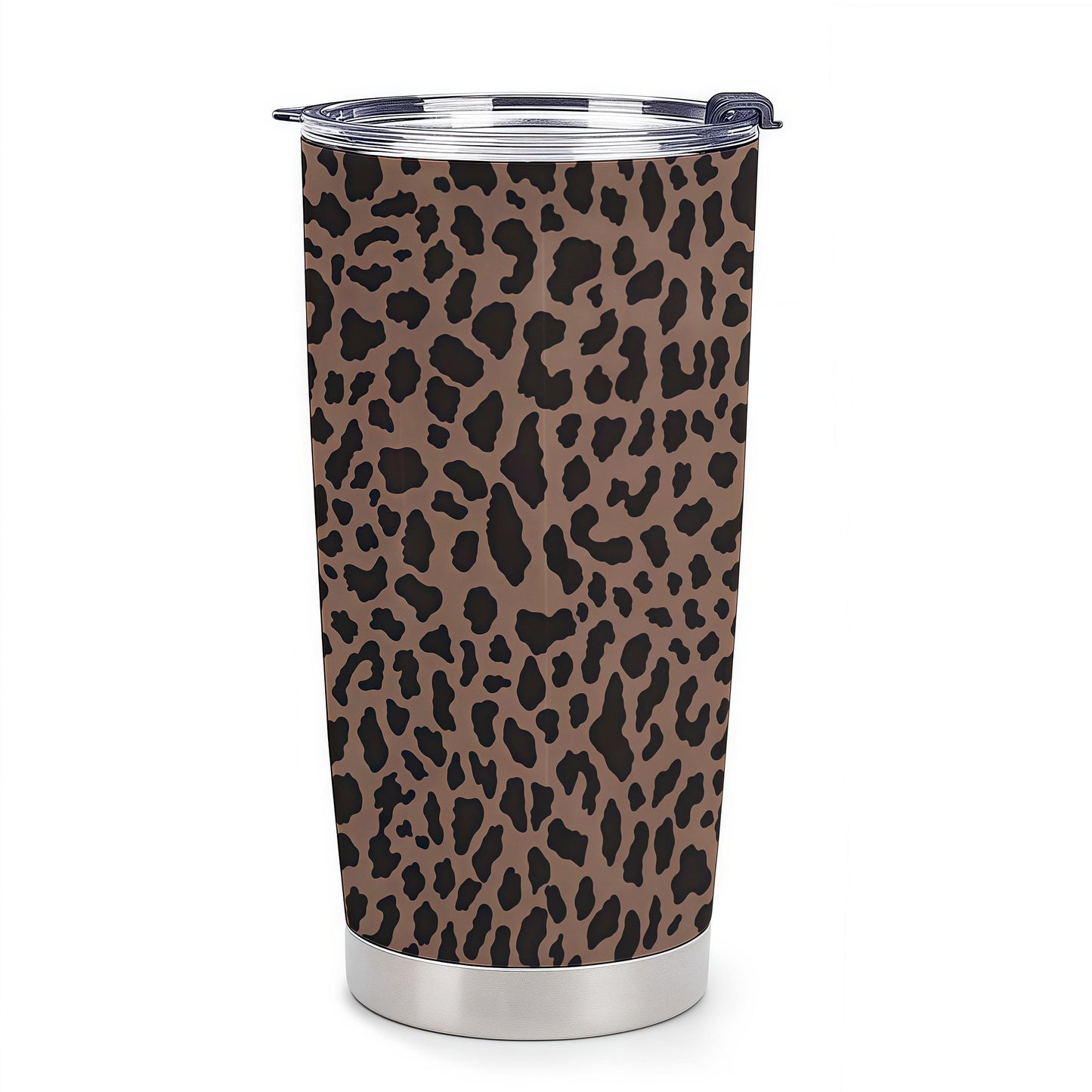 Trendy Cheetah Print Insulated Tumbler 20oz, Aesthetic Leopard Coffee Mug, Double Wall Stainless Steel Cup, Wild Style Travel Mug for Her, Fashionable Animal Pattern Drinkware