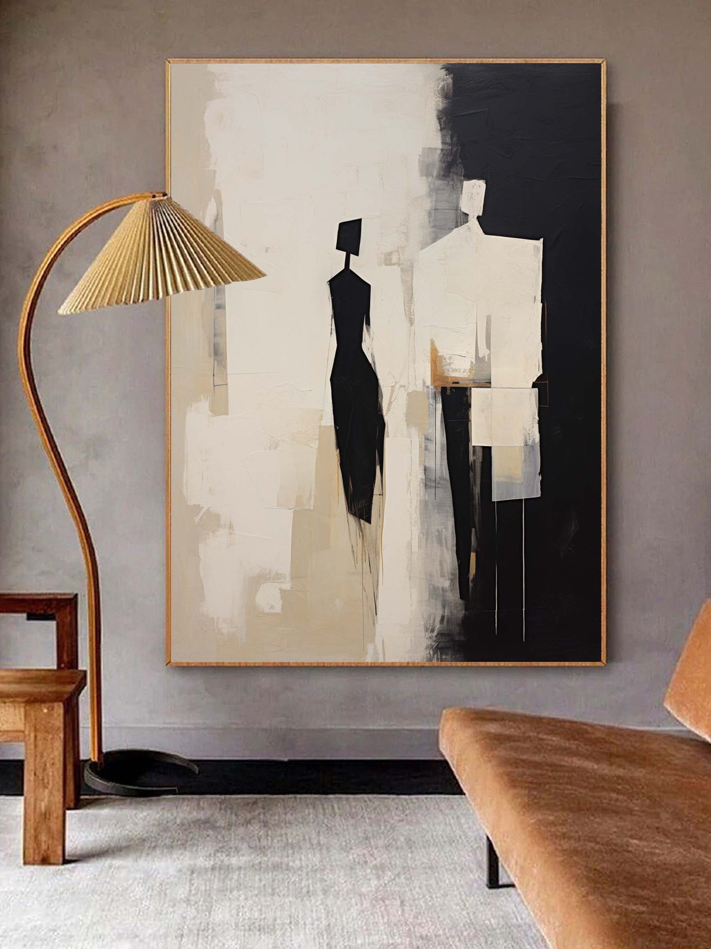 Minimalist Cubist Figure Art JC0014 - Viral Wall Art