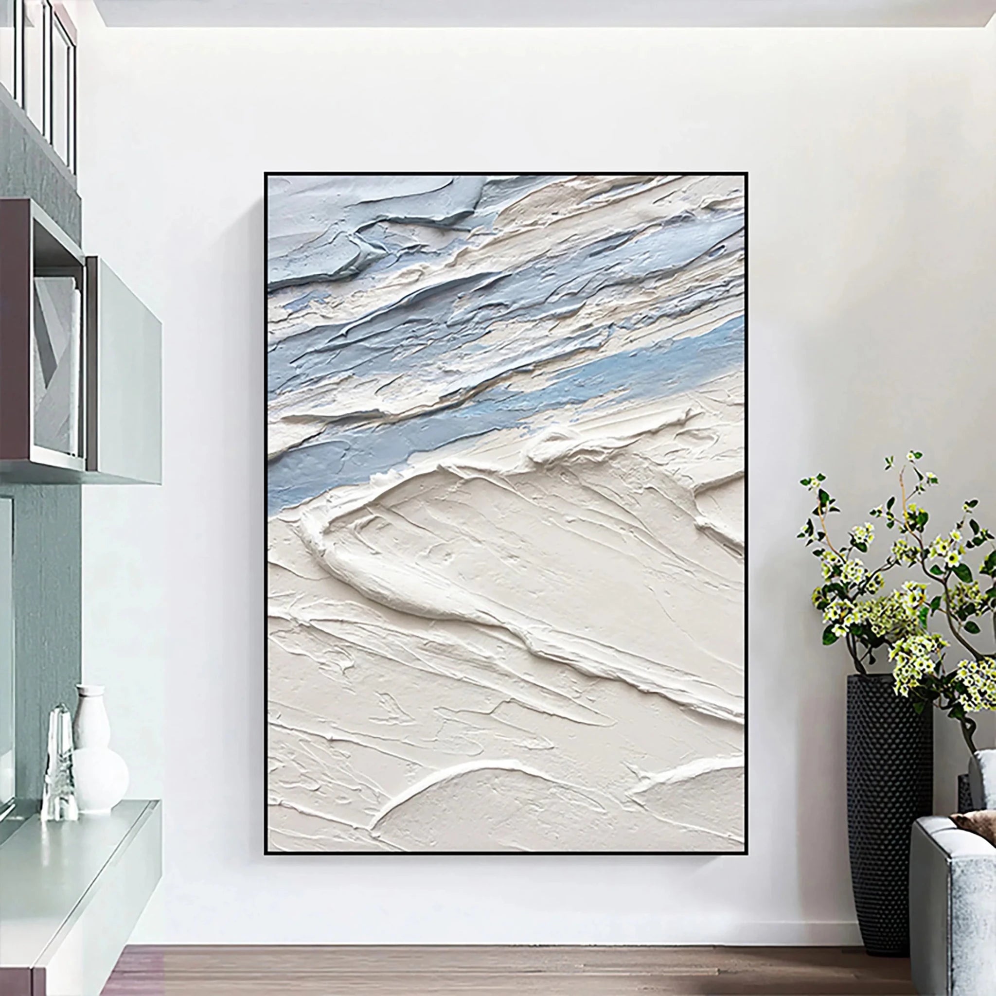 3D Heavy Texture Ocean Wave Oil Painting CZ0085 - Viral Wall Art