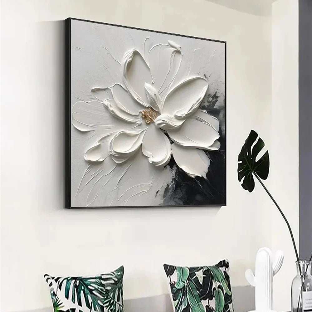 3D Heavy Texture Magnolia Oil Painting CZ0086 - Viral Wall Art