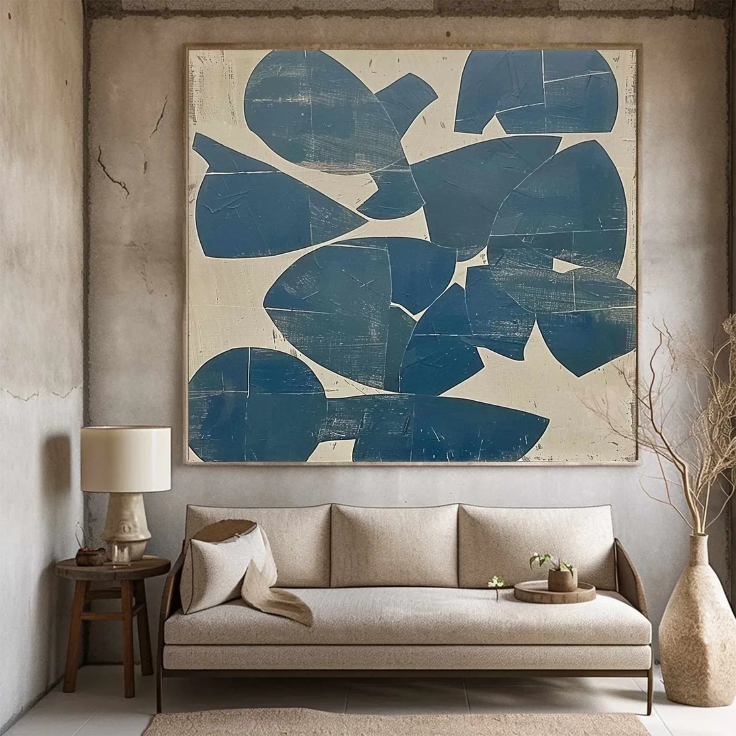 Modern Organic Geometric Oil Painting JC0075 - Viral Wall Art
