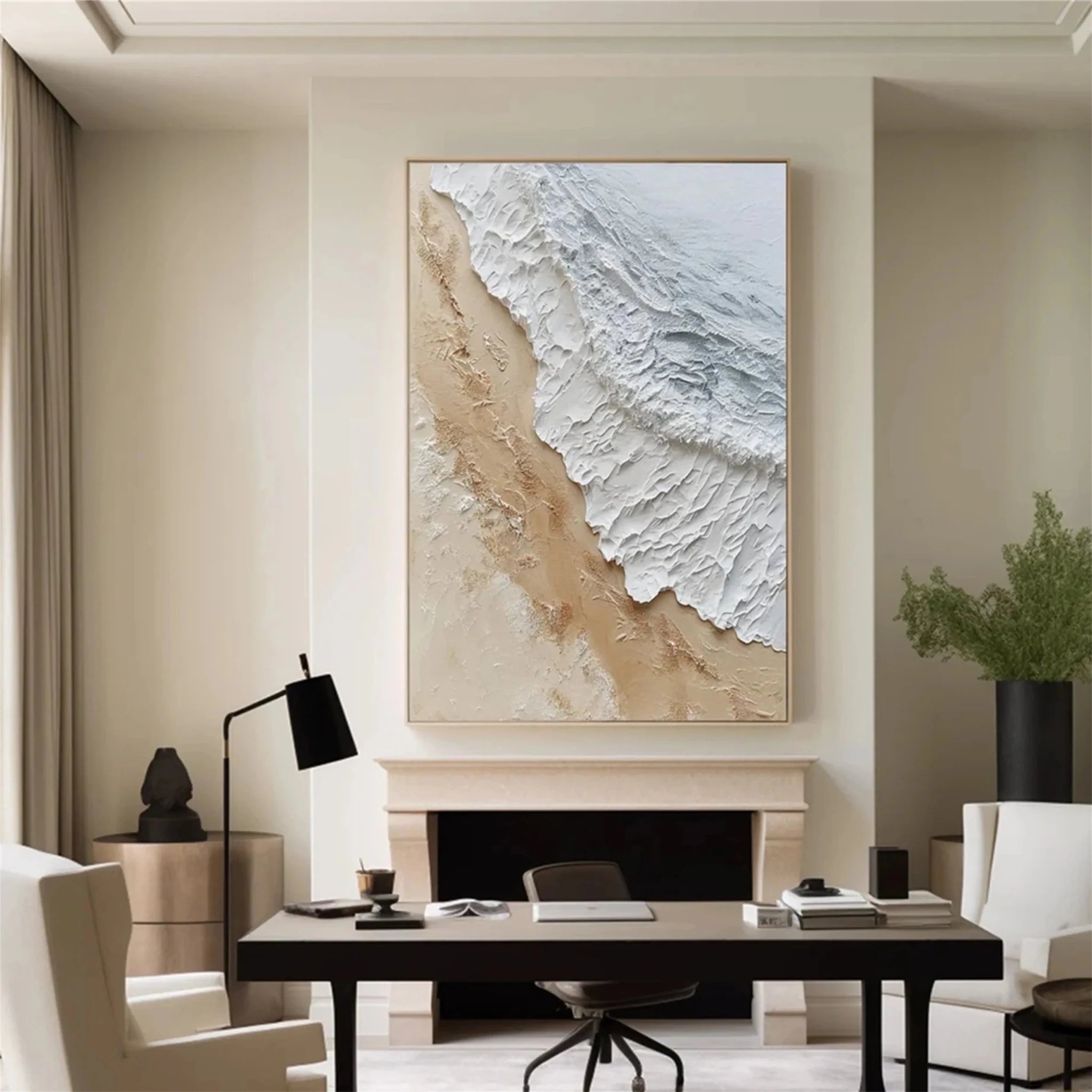 3D Heavy Texture Ocean Wave Oil Painting CZ0090 - Viral Wall Art