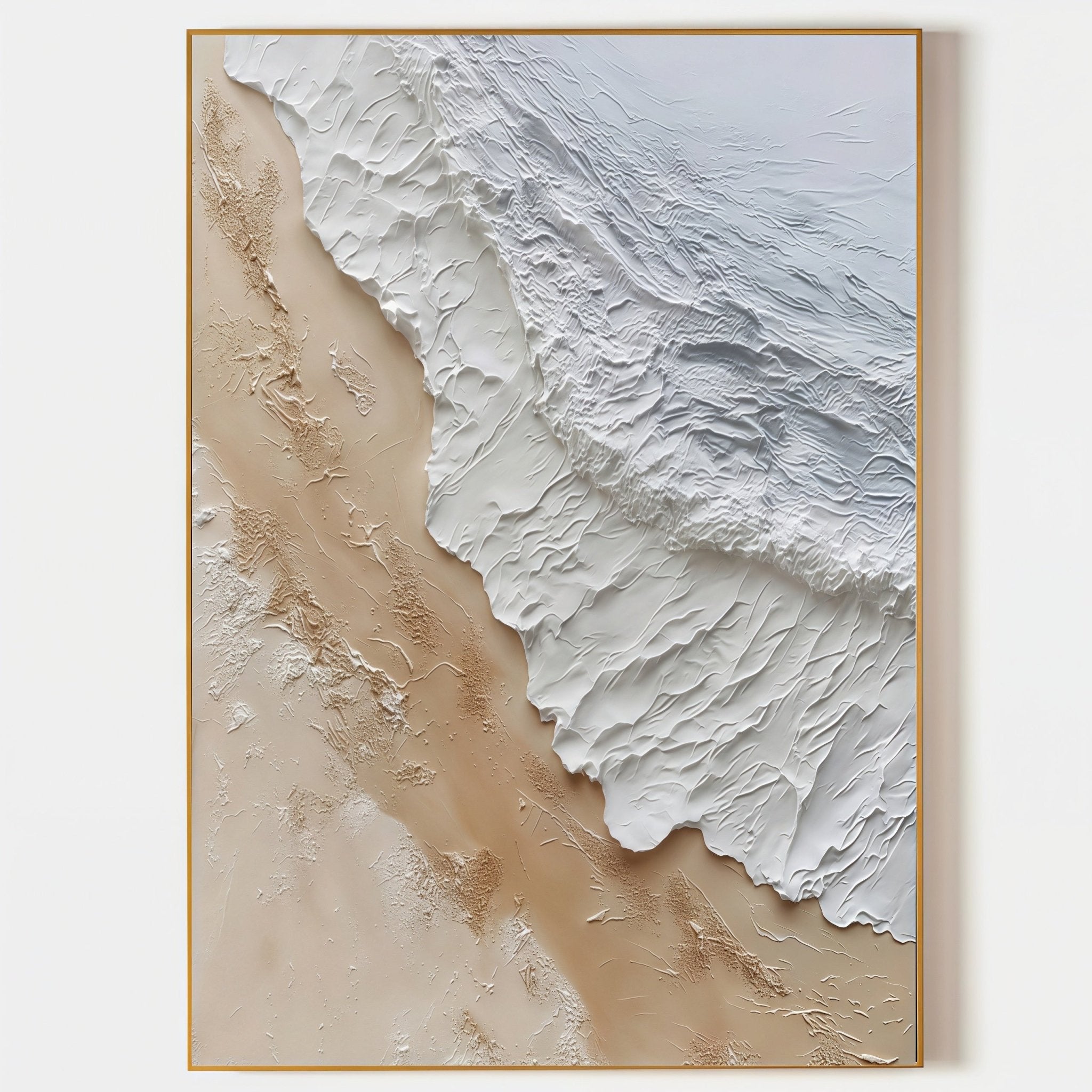3D Heavy Texture Ocean Wave Oil Painting CZ0090 - Viral Wall Art