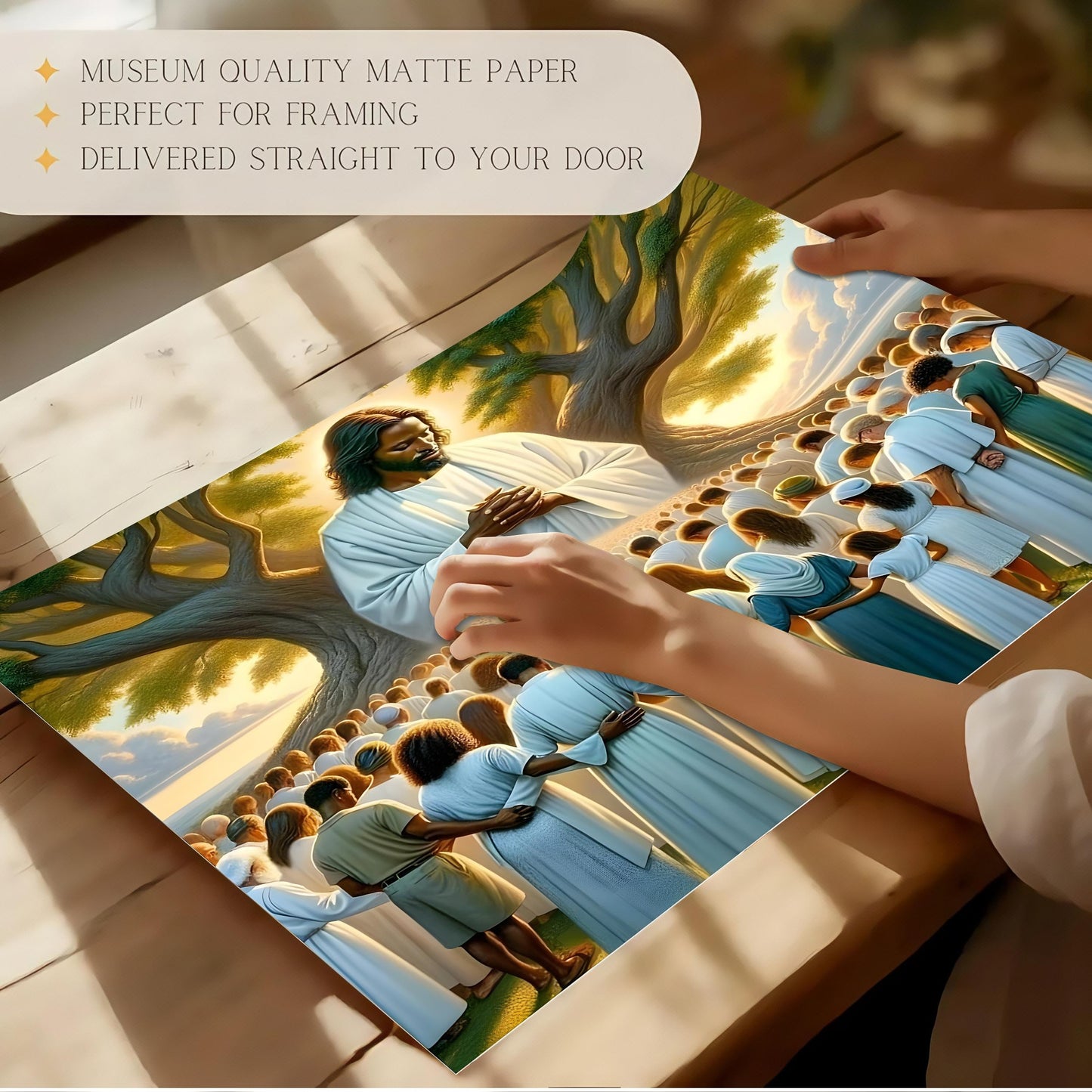 Black Jesus Wall Art Print