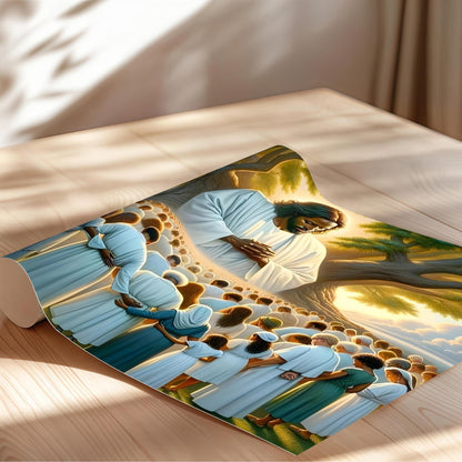 Black Jesus Wall Art Print