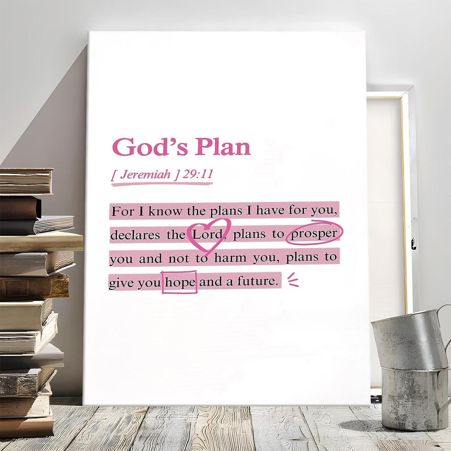 Jeremiah 29:11 Hope and Future Poster