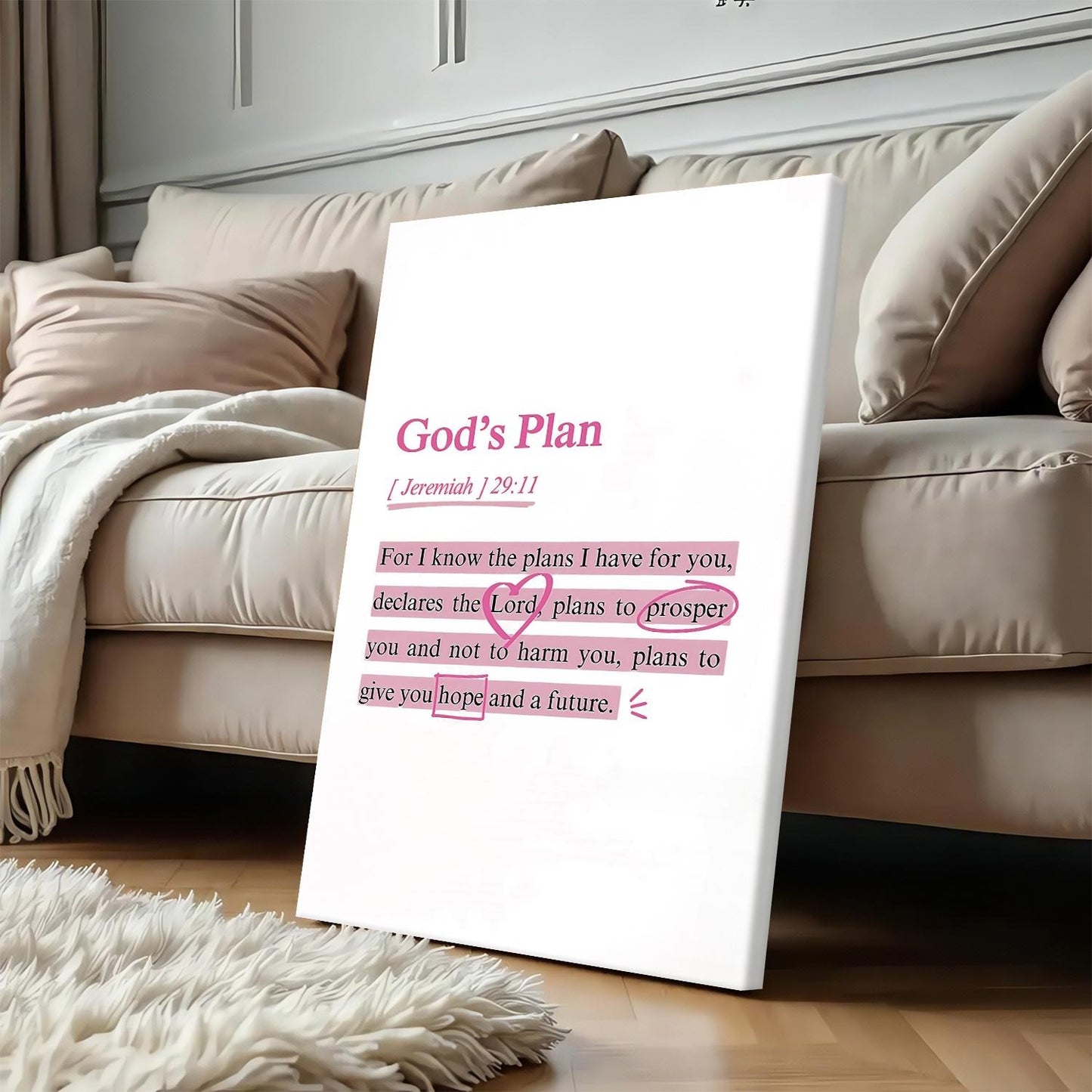 Jeremiah 29:11 Hope and Future Poster