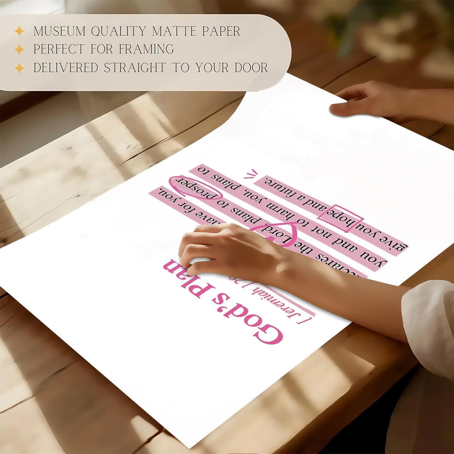 Jeremiah 29:11 Hope and Future Poster