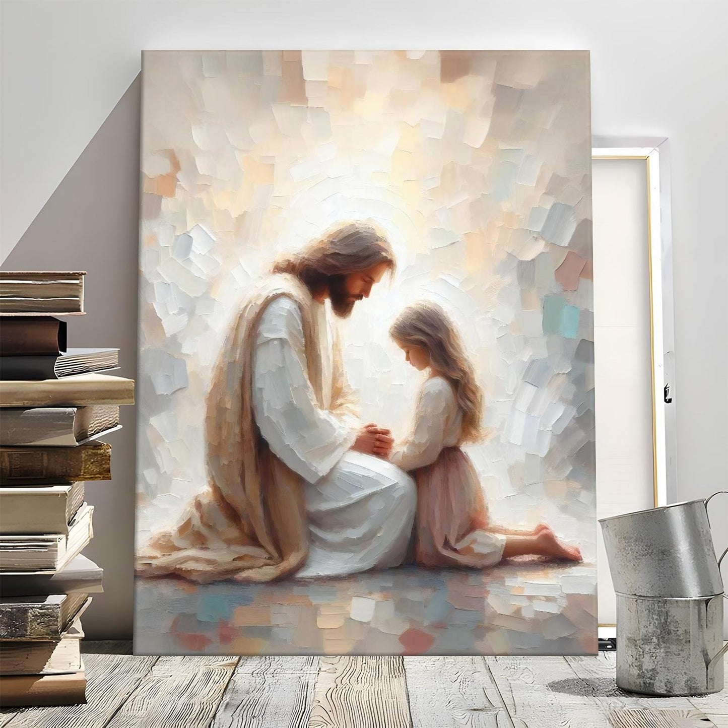 Jesus and Little Girl Nursery Art