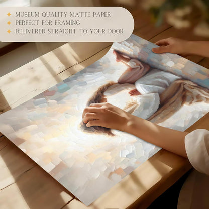 Jesus Praying with Child Wall Art