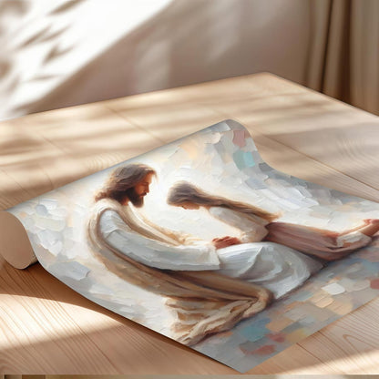 Jesus Praying with Child Wall Art