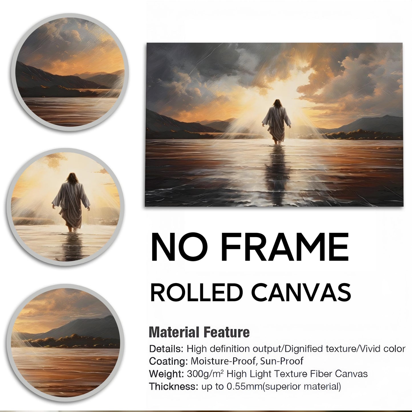 Jesus Walking on Water Modern Art