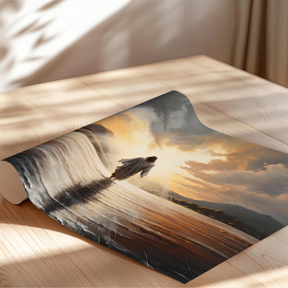 Jesus Holding Woman Poster