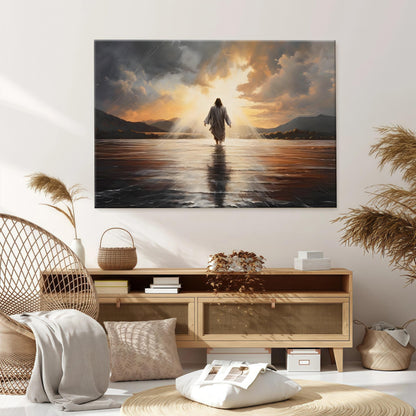 Jesus Walking on Water Modern Art