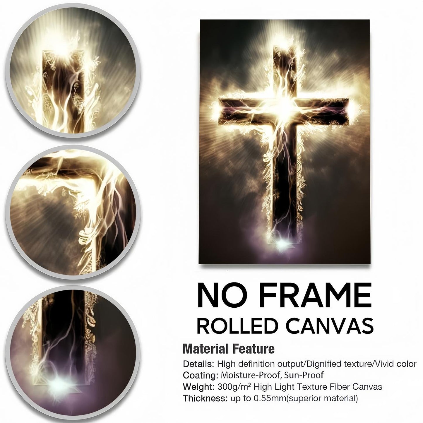 Cross in the Storm Wall Art