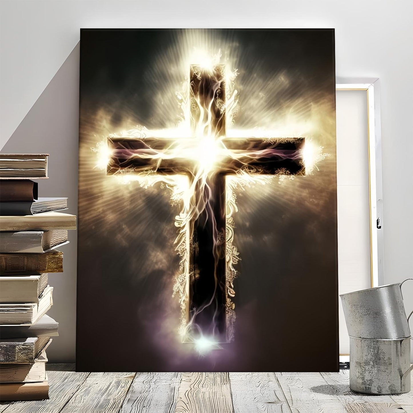 Cross in the Storm Wall Art