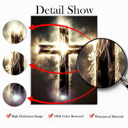 Cross in the Storm Wall Art