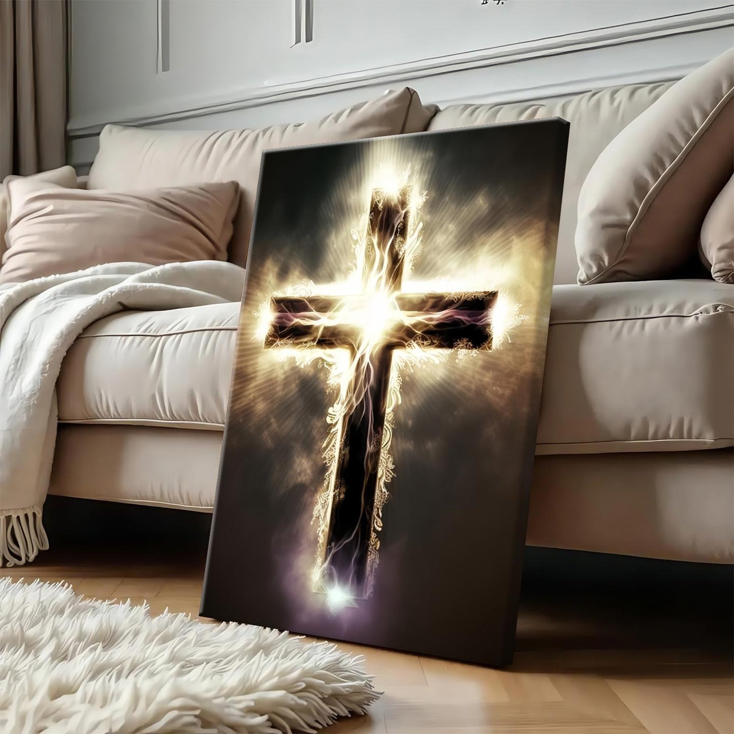Cross in the Storm Wall Art