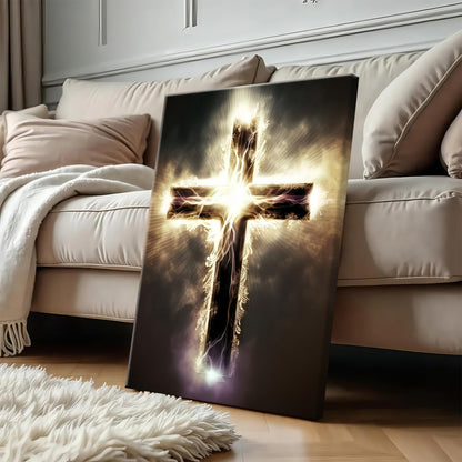 Cross in the Storm Wall Art