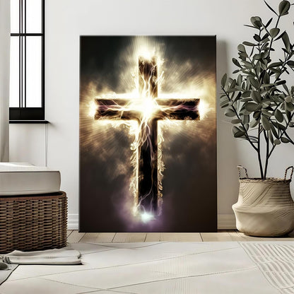 Cross in the Storm Wall Art