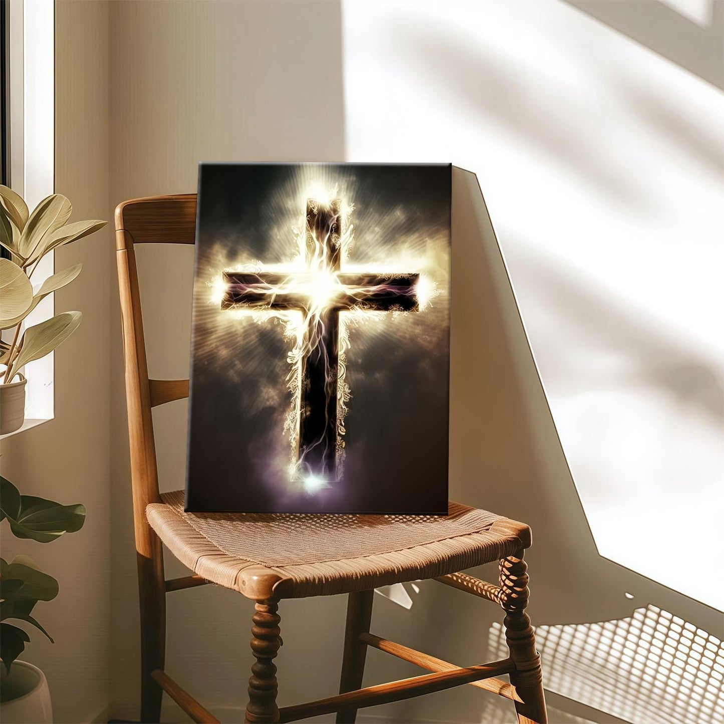 Cross in the Storm Wall Art