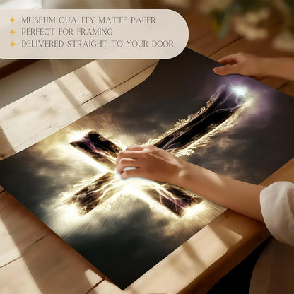 Cross in the Storm Wall Art