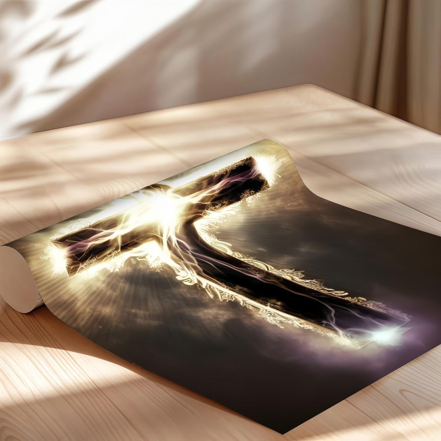 Cross in the Storm Wall Art