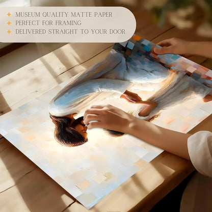 Jesus and Little Girl Nursery Art