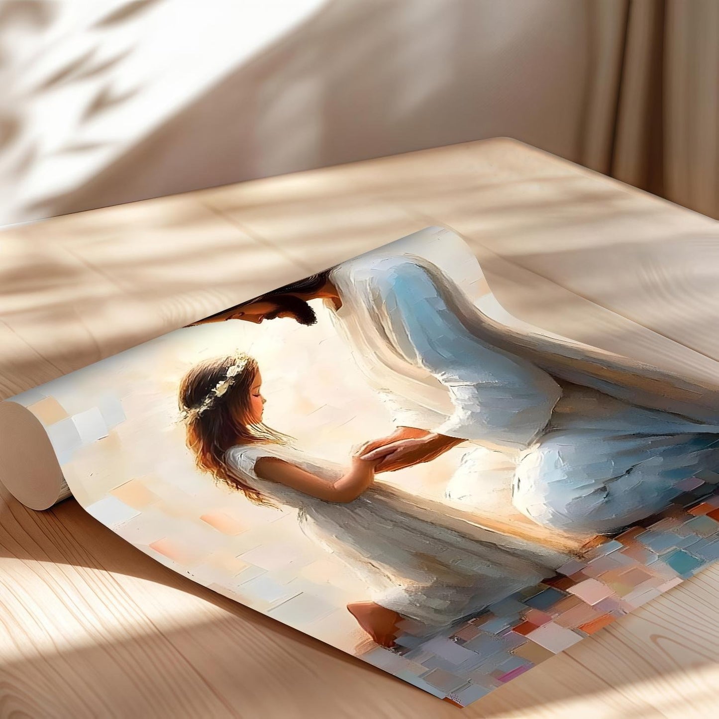 Jesus and Little Girl Nursery Art