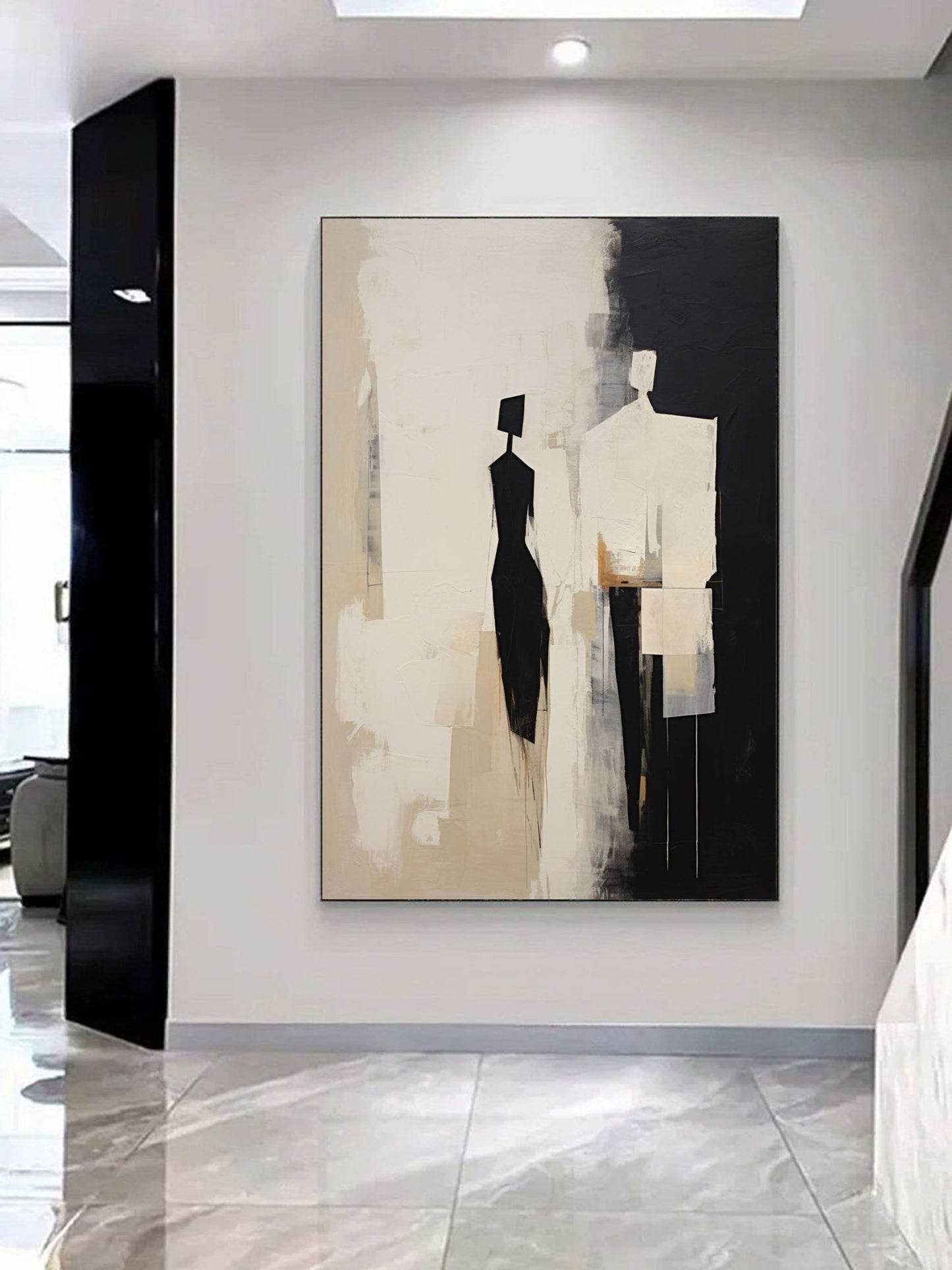 Minimalist Cubist Figure Art JC0014 - Viral Wall Art