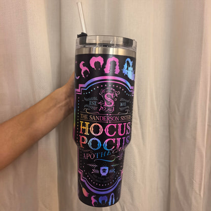 1PC 40oz Witch Apothecary Insulated Tumbler, Double Wall Leak-Proof Portable Cup, Keeps Hot for 12 Hours, Keeps Cold for 24 Hours, Durable for Office, Travel & Daily Use, Ideal Gift for Witchy Style Fans, Friends, Holidays