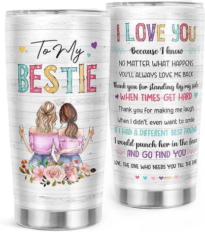 To My Bestie Friendship Tumbler
