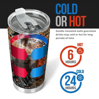 20oz Travel Cup with Lid for Road Trip and 4th of July Parade, Patriotic We the People Coffee Tumbler, Insulated Stainless Steel Water Cup for Office Work and Daily Use, Car Cup Holder Friendly for Hot or Cold Father's Day Gift