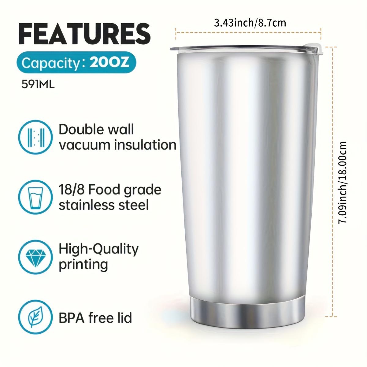 Funny Construction Worker Gift - Power Tool Battery Design 20oz Tumbler - Novelty Gift for Roofer or Handyman - Travel Mug
