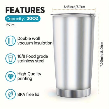 Funny Construction Worker Gift - Power Tool Battery Design 20oz Tumbler - Novelty Gift for Roofer or Handyman - Travel Mug