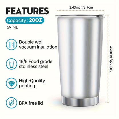 Funny Construction Worker Gift - Power Tool Battery Design 20oz Tumbler - Novelty Gift for Roofer or Handyman - Travel Mug