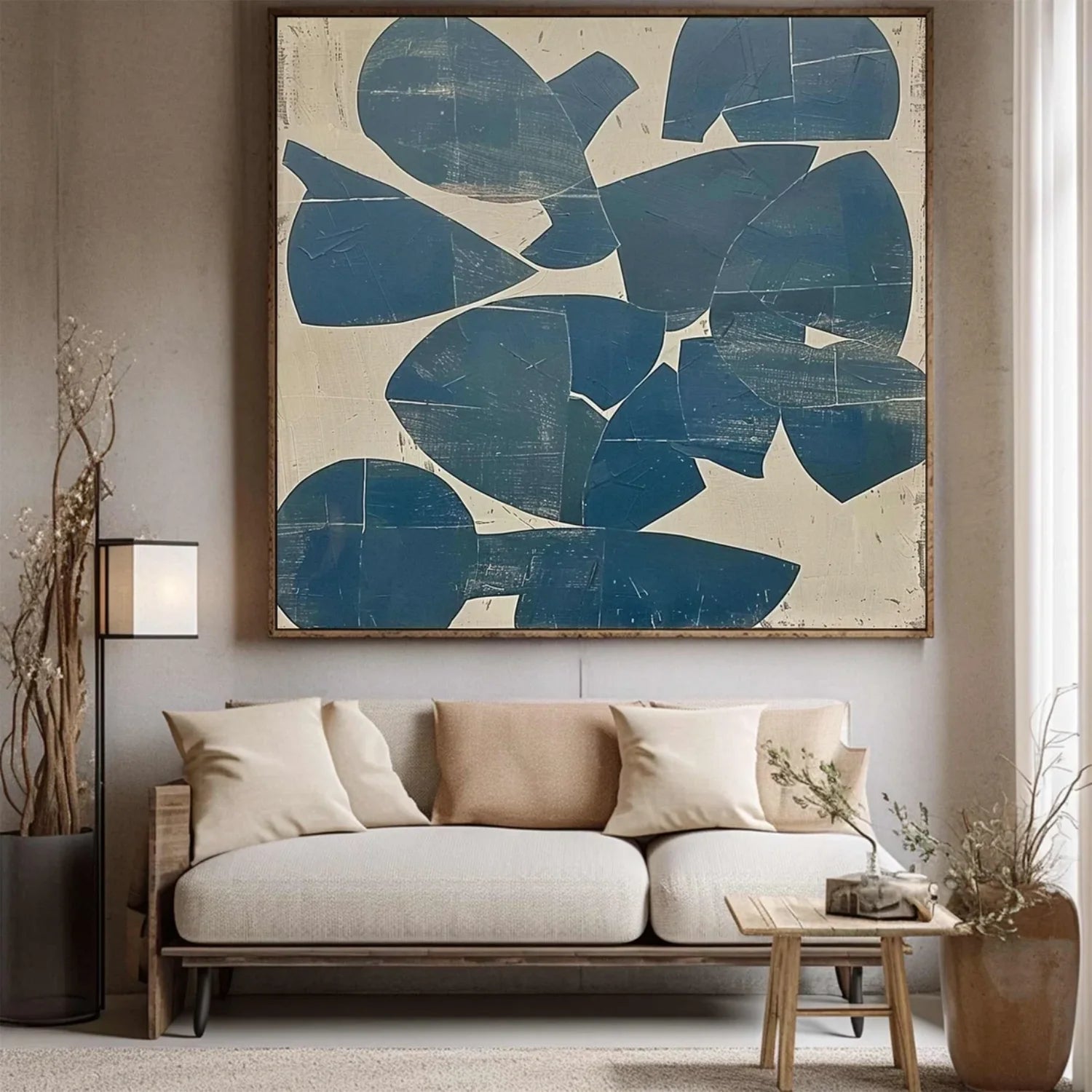 Modern Organic Geometric Oil Painting JC0075 - Viral Wall Art