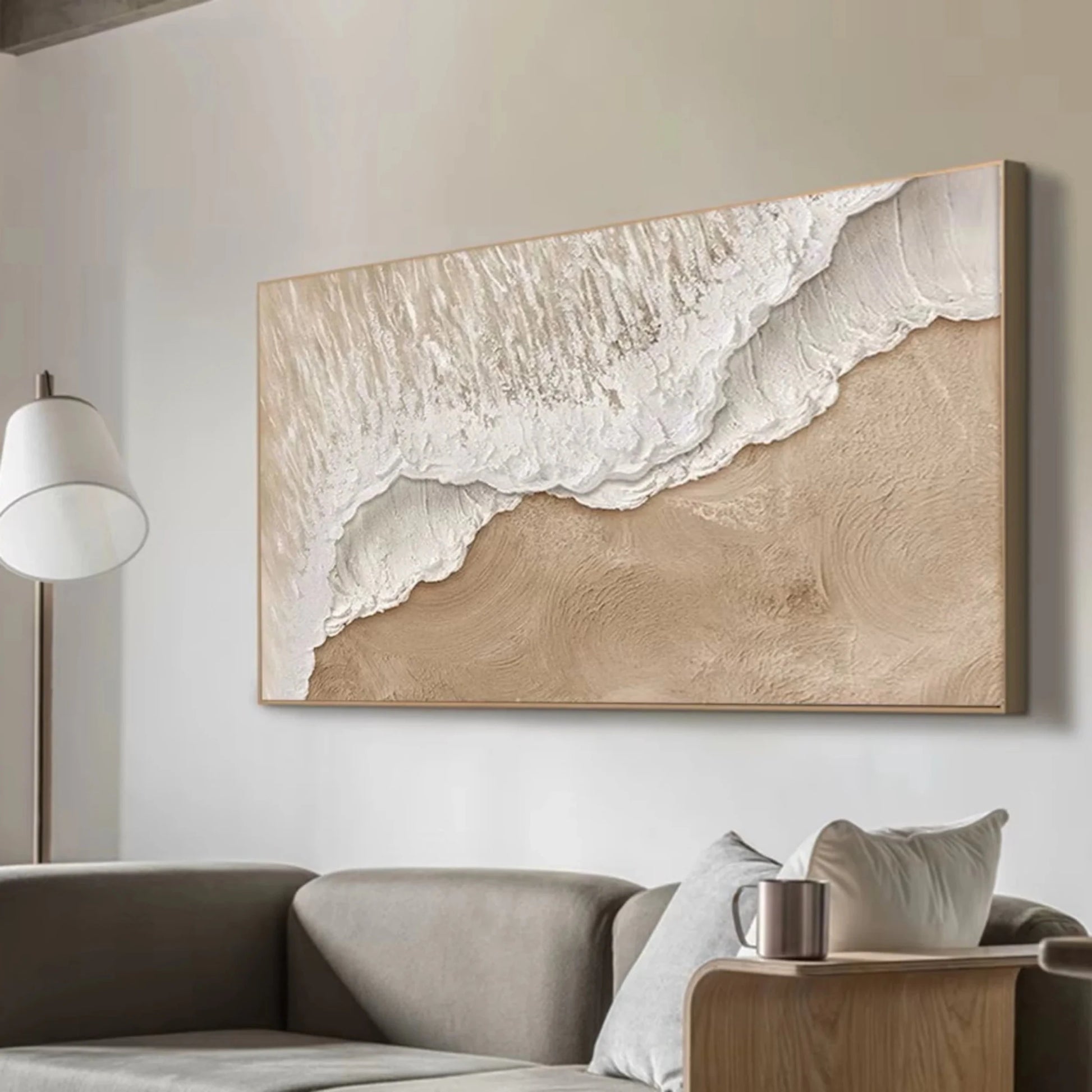 Warm Neutral Impasto Wall Art CZ0067 - Viral Wall Art