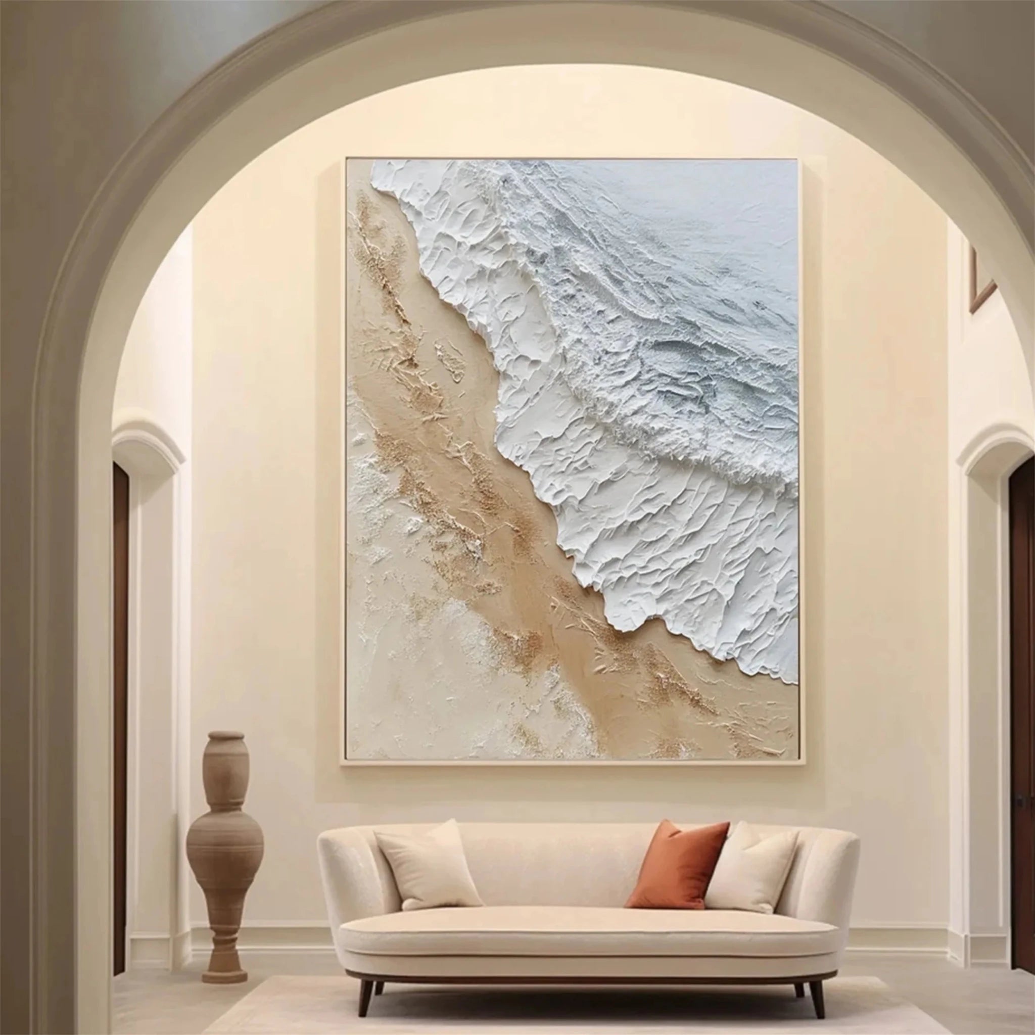3D Heavy Texture Ocean Wave Oil Painting CZ0090 - Viral Wall Art