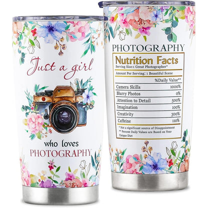 Artist 20oz Stainless Steel Insulated Tumbler with Lid, Paintbrush Palette Art Supplies Printed Travel Coffee Mug, Gift for Women Art Teachers Painters