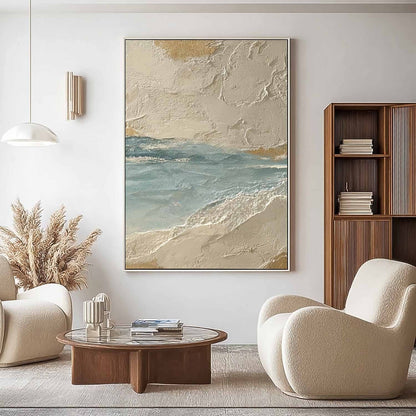 3D Textured Coastal Abstract Wall Art CZ0035 - Viral Wall Art